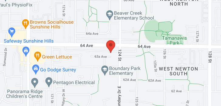 map of 12375 63A AVENUE